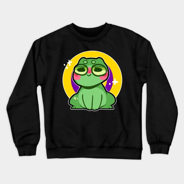 pride frog- Intersex Variant Crewneck Sweatshirt by Brewing_Personalitea